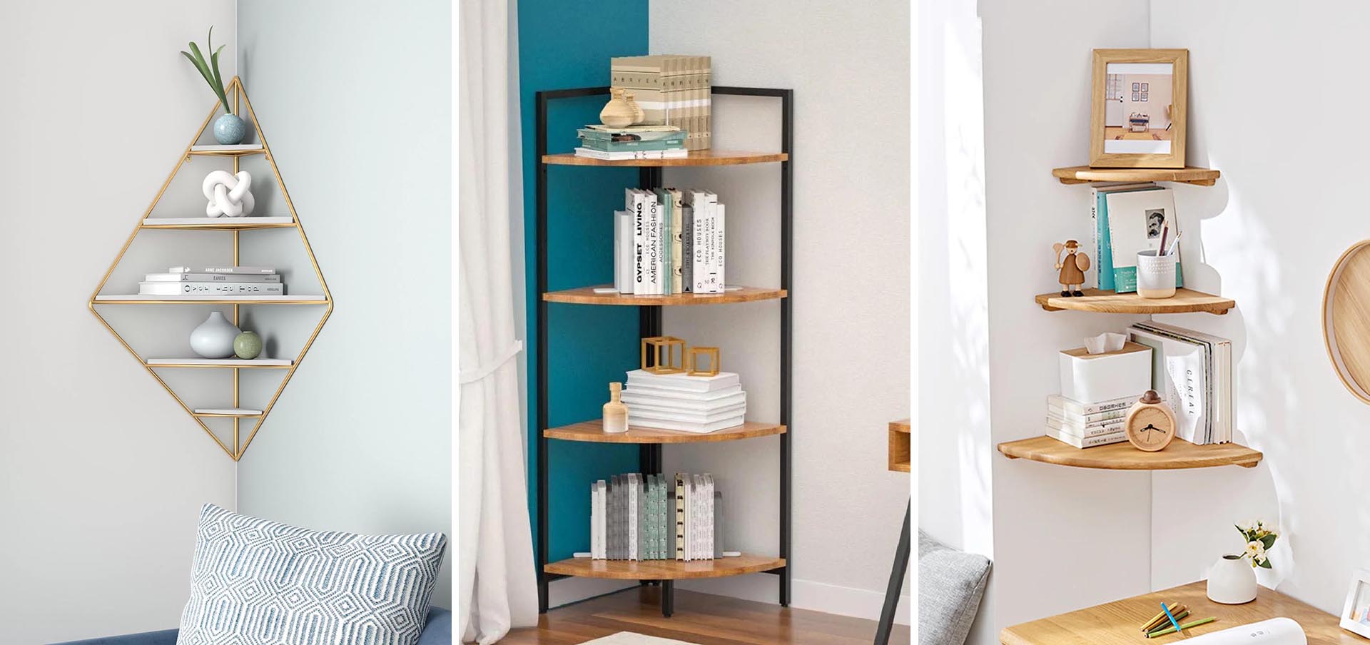 12 Corner Shelf Ideas For Adding Storage Throughout The Home